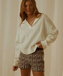 Nude Lucy - Uma Waffle Top - Salt -Outerwear Shop af06e83fcddc4080bbd3c4408a13bd3e 1024x1024