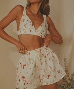 Peppermayo Exclusive - Raffi Linen Shorts - Safari