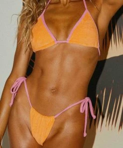 Peppermayo Exclusive - Holidae Tie Bikini Bottom - Orange Towelling -Outerwear Shop be8ad36ff4564dbfb73aa2448f581848 1024x1024