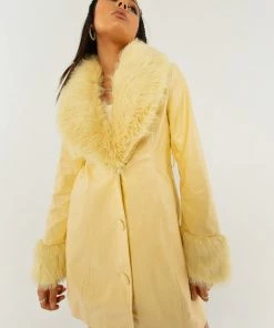 Peppermayo Exclusive - Songs Of Sunshine PU Coat - Sunshine Yellow -Outerwear Shop bf2a7dfc9b2f45708958006d805dc2e4 1024x1024