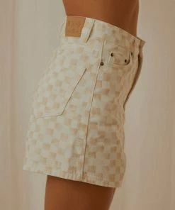Cools Club - Jean Short - Sand Checker -Outerwear Shop c034fbc122de4d3ea466ffe1f0e0314a 1024x1024