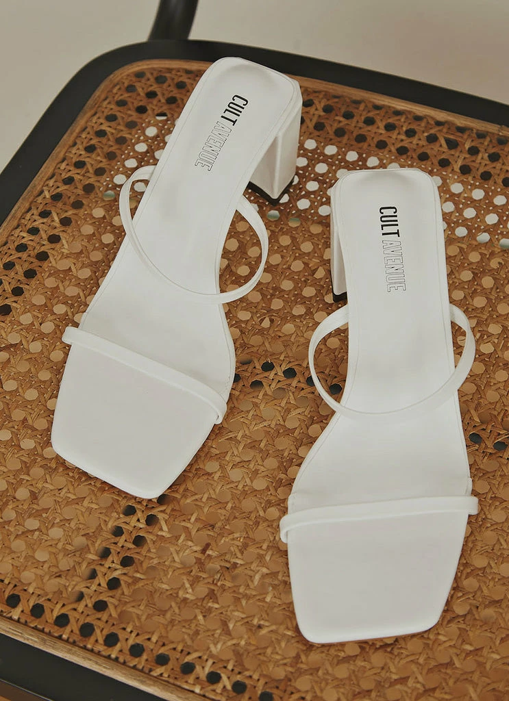 Cult Avenue - Trip To Cali Heels - White 6 Cult Avenue - Trip To Cali Heels - White - Image 4