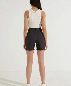 Afends - Shelby Cut Off Denim Short - Stone Black -Outerwear Shop c9e8d03ca8524c5bae0878f0ab45de3a 1024x1024