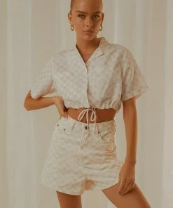 Cools Club - Jean Short - Pink Checker -Outerwear Shop cda38c264b6d4db1a5abc32a499069df 1024x1024