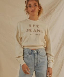 Lee - Power Crew Sweat - Ecru -Outerwear Shop d3fbc0628b6944c1a81b3fd404da7474 1024x1024