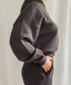 Nude Lucy - Carter Classic Hoodie - Coal -Outerwear Shop d96aa85fc1e24684847bbdda54cda08b 1024x1024