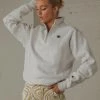 Champion - Reverse Weave Boyfriend Quarter Zip Jumper - Silver Grey -Outerwear Shop deed81f412d74c5385fa86804fe8b177 1024x1024