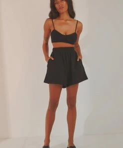 Thrills - Established Fleece Short - Black -Outerwear Shop df973f0928f9466cac06de693742d1b8 1024x1024