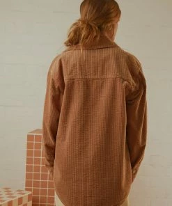 Nude Lucy - Paige Corduroy Shacket - Coffee -Outerwear Shop e01a27cc0f334ec2803f28dd140096b4 1024x1024