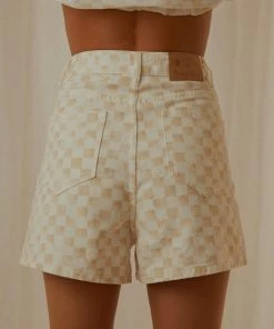 Cools Club - Jean Short - Sand Checker -Outerwear Shop e075ad56c0cf44e9a64fd0f21d5db1ef 1024x1024