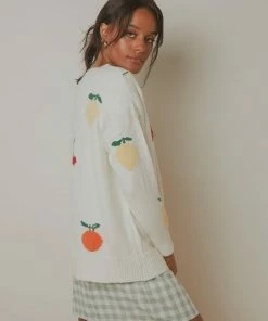 Peppermayo - Same Things Knit Jumper - White Fruits -Outerwear Shop e1572a3d64524d19983ec936a6f797ea 1024x1024