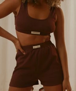 Peppermayo Exclusive - PM Basic Organic Cotton Shorts - Choc Brown